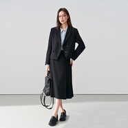 伯德小姐薄款面試西裝外套女士職業(yè)正裝教師通勤輕職場小個子穿搭西服套裝