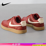 耐克（NIKE）男鞋板鞋 2025新款夏季時(shí)尚運(yùn)動(dòng)鞋舒適耐磨低幫運(yùn)動(dòng)休閑鞋滑板鞋 COURT VISION/酒紅 42.5
