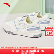 安踏（ANTA）烈焰5丨板鞋男鞋秋冬季休閑鞋厚底增高運(yùn)動板鞋男112428081 象牙白/蒙塵藍(lán)-4 39