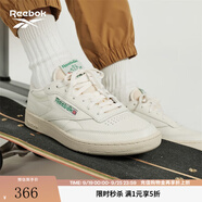 Reebok銳步官方男女CLUB C 85 VINTAGE經(jīng)典復(fù)古休閑小白板鞋 100000317 DV6434同款新批次 41