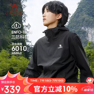 駱駝（CAMEL）【宙斯】單層沖鋒衣戶(hù)外登山服防風(fēng)防水運動(dòng)外套時(shí)尚風(fēng)衣情侶款