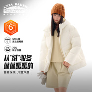 安踏六度芯面包羽絨丨連帽羽絨服防潑水高蓬松女冬季新款寬松鴨絨外套