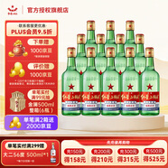 紅星二鍋頭北京 大二 /小二 清香型白酒 純糧酒 口糧酒 65%vol 500mL 12瓶 整箱