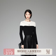 歐時(shí)力（ochirly）爆款升級羊毛衫針織毛衣上衣內搭復古24秋冬新品 米白010 S