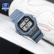 卡西歐（CASIO） 男表女表卡西歐手表男女情侶表學生時尚運動表太陽能雙顯電子表 WS-1400H-2AV新色霧霾藍 10年電量
