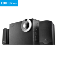 漫步者（EDIFIER）R206P電腦音響臺(tái)式家用筆記本2.1低音炮全木質(zhì)有線音箱喇叭 黑色