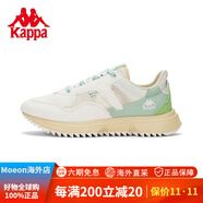 卡帕（Kappa）跑鞋新款情侶男女運動休閑跑步鞋旅游鞋K0DX5MM03D 韓國白_安哥拉白_湖水綠-012 35