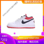 耐克（NIKE）官網(wǎng)AJ兒童鞋籃球鞋男童女童低幫板鞋寶寶耐磨休閑運動鞋 白紅低幫 AJ童鞋 32 碼