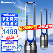 格力（GREE）無葉電風(fēng)扇落地塔扇新潮無葉安享清涼濾網(wǎng)過濾凈化空氣電扇 升級款FWZ-1202Bbg