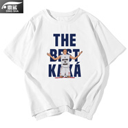 云薔火拳艾斯T恤 AC米蘭卡卡Kaka短袖t恤衫上帝之子足球運(yùn)動(dòng)半截袖男 白色1 S