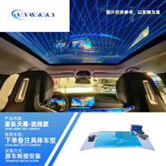 ERGGU寶馬i5發(fā)光蓋板適用新款5系內(nèi)飾氛圍燈車內(nèi)改裝寶華音響喇叭新款 18-25款5系i5-星軌天幕條紋板