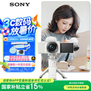 索尼（SONY）【政府補(bǔ)貼】ZV-E10L APS-C半畫幅微單相機(jī) 存儲(chǔ)卡電池藍(lán)牙手柄套裝 美膚拍照 精準(zhǔn)對(duì)焦 VLOG 白色