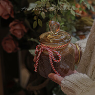 FOUR MEALS FOUR SEASONS《糖果森林》超、大罐香薰蠟燭蘋果咖啡室內(nèi)家用持久高級(jí)香氛桂花 冰美式咖啡（3燭芯）白 不甜 醇苦咖啡豆磨粉香氣