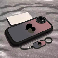 吟悅 適用蘋果8plus/7p手機(jī)殼 iPhone6/6Plus全包防摔ins風(fēng)文藝高級感7/8新款網(wǎng)紅硅膠軟殼暈染愛心女 【酷炫黑】粉藍(lán)愛心-贈保護(hù)膜-送指環(huán)掛繩 蘋果 6
