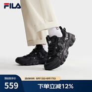 斐樂(lè )（FILA）休閑鞋貓爪鞋5代運動(dòng)鞋春季新款男鞋老爹鞋 黑-BK 43