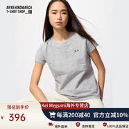 優(yōu)衣庫合作款T2CLASSIC女裝竹節(jié)紗T恤短袖anya合作小眼睛477507 03 灰色 XS 150/76A