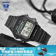 卡西歐（CASIO） 男表女表卡西歐手表男女情侶表學(xué)生時(shí)尚運動(dòng)表太陽(yáng)能雙顯電子表 WS-1600H-8AVPF銀河灰 10年電量
