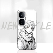 詩(shī)森悅 二次元適用iqooneo10Pro+手機殼Neo10Pro新款9Pro男女動(dòng)漫線(xiàn)稿9sPro硬殼軟邊Neo9防摔全包保護套 透白-夏目貴志A-全屏膜 iqooneo10Pro+