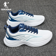 喬丹運動(dòng)鞋男鞋秋季2025新款專(zhuān)業(yè)減震跑鞋正品皮面防水跑步鞋 喬丹白/海岸藍233 39