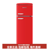 大宇（DAEWOO）韓國復(fù)古冰箱高顏值大容量立式雙門冷藏冷凍冷柜210L BCD-210DYA 復(fù)古紅 210L