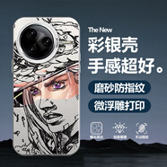 薯殼工作室 適用紅米K80Pro手機殼k80至尊版新款承太郎動(dòng)漫二次元磨砂全包防摔保護套潮牌卡通創(chuàng  )意男款 月光銀C-杰洛杰洛M 紅米K80PRO