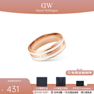丹尼爾惠靈頓（DanielWellington）DW戒指女 經(jīng)典白琺瑯雙色戒指時(shí)尚情侶戒指 生日禮物送女友 50號DW00400040 玫瑰金色