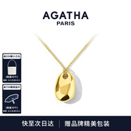 AGATHA【新品】奧德賽系列項(xiàng)鏈女士【七夕情人節(jié)禮物】送女友閨蜜高級感 金色吊墜項(xiàng)鏈