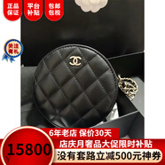 Chanel女包 單肩斜跨包 經(jīng)典菱格紋黑色圓形雙C羊皮革單肩包女士 假一賠十 A70657 Y04059 C3906