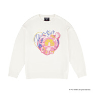 BOY LONDON【泡泡瑪特聯(lián)名】BOYLONDON25新款春夏童趣印花薄針織衫N60008 米白色 XS
