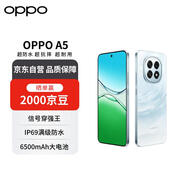 OPPO A5 12GB+256GB 云母藍(lán) IP69滿級(jí)防水 360°抗摔 6500mAh超四年耐用大電池【贈(zèng)話費(fèi)券】國家補(bǔ)貼