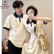 AEMAPE小眾設計感情侶裝夏季2025韓版短袖T恤女連衣裙法式一裙一衣ins潮 女連衣裙 L