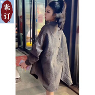 夏典素訂女王（SE.PSTP）素訂原創(chuàng)歐貨女裝2025春秋新款肌理感不規(guī)則襯衫感減齡顯瘦慵懶風 灰色 M (建議100斤以內(nèi))