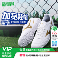 美津濃（MIZUNO）小李子:Mizuno/美津濃入門級(jí)基礎(chǔ)款成人人草青少年足球鞋男女學(xué)生 白金配色P1GD249407-AS碎釘 40 (JP25.5)