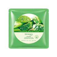 泊泉雅（BIOAQUA）【發(fā)2片】泊泉雅自然蘆薈膠面膜保濕控油補水面膜收縮毛孔單片裝 【發(fā)2片】自然蘆薈水潤面膜片裝(