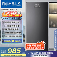 海爾（Haier）【風(fēng)冷無(wú)霜】立式冷柜電腦控溫冰柜冷藏冷凍切換家用冷柜母乳小冰箱 137升無(wú)霜+巡航殺菌電子控溫 137升