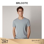 巴魯特（Brloote）男短袖T恤時(shí)尚休閑色圓領(lǐng)體恤衫夏季 淺灰 190/108A