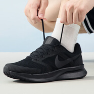 耐克（NIKE）男鞋 2025新款夏季跑鞋訓練舒適休閑鞋運動鞋跑步鞋 SWIFT 3-黑武士 【飛線透氣】 44.5