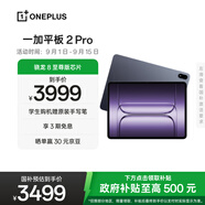 一加平板 2 Pro【國家補貼15%平板】13.2英寸平板電腦驍龍8至尊版芯片16GB+512GB 深海藍 游戲辦公學生
