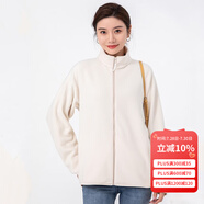 雪中飛搖粒絨立領(lǐng)女春季純色簡(jiǎn)約舒適休閑情侶款保暖時(shí)尚百搭休閑衛(wèi)衣 002F白色（女） M