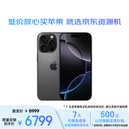 Apple/蘋果 【公開版】iPhone 16 Pro（A3294）256GB 黑色鈦金屬 支持移動(dòng)聯(lián)通電信5G 雙卡雙待手機(jī) 資源機(jī)