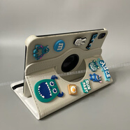 優(yōu)米帕藍怪獸iPad平板保護套987代10.2寸保護殼air/pro旋轉皮套6代9.7寸 仿皮旋轉皮套【白色】藍怪獸立體公仔 iPad Air2【9.7英寸】