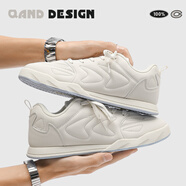 奇安達Q-AND2025新款板鞋時(shí)尚百搭阿甘鞋復古賽車(chē)德訓鞋運動(dòng)休閑鞋 奶白色 35