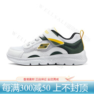 斯凱奇童鞋2024體訓鞋男童網(wǎng)面運動(dòng)鞋輕便休閑鞋官方正品 男童/白色/多彩色/WMLT 34