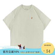 LEMANISMlemanismt恤男短袖美式復(fù)古重磅棉T恤夏季潮牌寬松半袖情侶體恤衫 灰綠色 薄荷曼波現(xiàn)貨- S