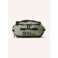 狼爪（Jack Wolfskin）男士多功能旅行包L防水輕巧可收納便捷出行 BLACK / OLIVE GREEN ONE SIZE