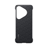 華為Pura 70Pro手機殼原裝印花磁吸殼P70 Pro+全包保護四角防摔原廠保護套新款手機殼 70Pro/+印花殼-黑色-定制款非原裝