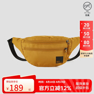 Jack Wolfskin狼爪腰包男包女包旅行跑步包徒步2L斜挎包8007801 3389焦黃色