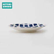 NITORI宜得利家居 家用廚房陶瓷日式簡約小碟子大盤子杯子 超輕量餐具 18cm 小盤
