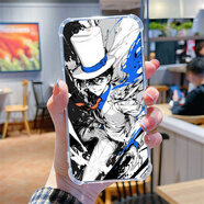 獨(dú)行狼 怪盜基德適用蘋(píng)果6/6s/plus手機(jī)殼柯南iphone透明全包四角防摔王者軟殼潮牌酷動(dòng)漫高級(jí)感潮流女 透明O-怪盜基德E03 蘋(píng)果6S