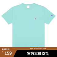Champion冠軍棉T恤男夏季美式復(fù)古運(yùn)動(dòng)情侶圓領(lǐng)簡(jiǎn)約多巴胺穿搭短袖上衣女 薄荷綠 XL